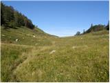 Bohinjsko sedlo - Planina Za Črno goro